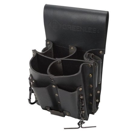 GREENLEE Black Leather 8 Pockets, 0258-11 0258-11