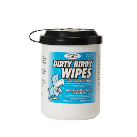 BLACK SWAN Dirty Birdy Wipes, 72 per tub, 10"X12" 03055