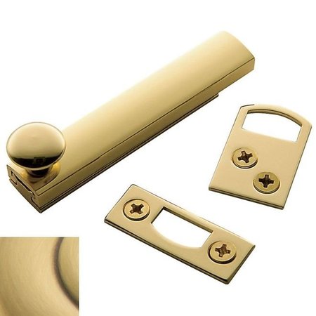 BALDWIN Estate Satin Brass with Brown Surface Bolts 0321.060