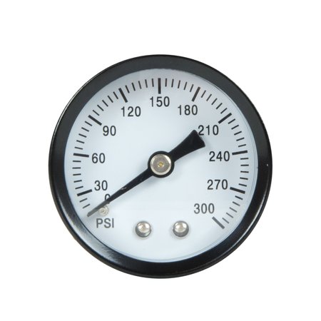POWERMATE Pressure Gauge, 1.5", 270 PSI, 1/8" Back Co 032-0056RP
