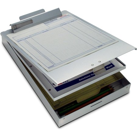 Saunders 8-1/2" x 11" Portable Storage Clipboard 1-1/2", Silver 21017