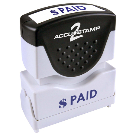 ACCU-STAMP2 Message Stamp, Paid, Blue Ink 035602