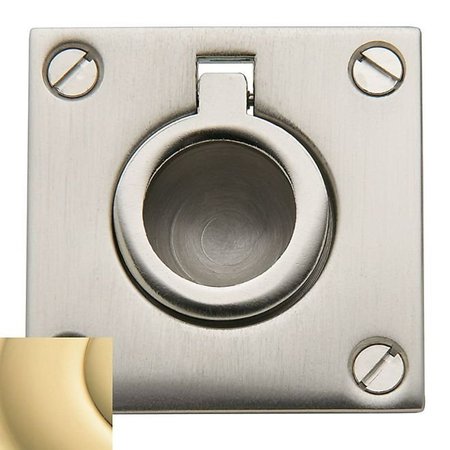 BALDWIN Estate Unlacquered Brass Flush Ring Pull 0393.031