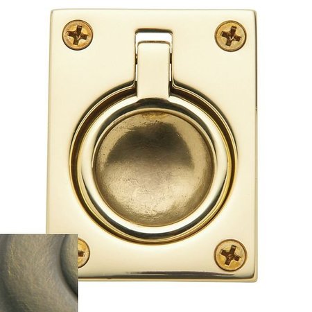 BALDWIN Estate Antique Brass Flush Ring Pull 0394.050