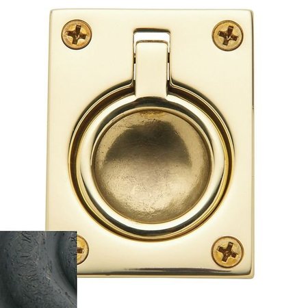 BALDWIN Estate Distressed Oil Rubbed Bronze Flush Ring Pull 0394.402
