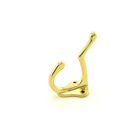 TRIMCO Coat and Hat Hook Bright Brass 3070-1.605
