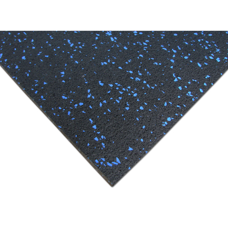 Rubber-Cal "Elephant Bark" Rubber Flooring - 3/16 in. x 4 ft. x 4 ft. - Blue Dot 03-100-WEB