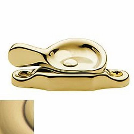 BALDWIN Estate Satin Brass with Brown Sash Locks 0452.060