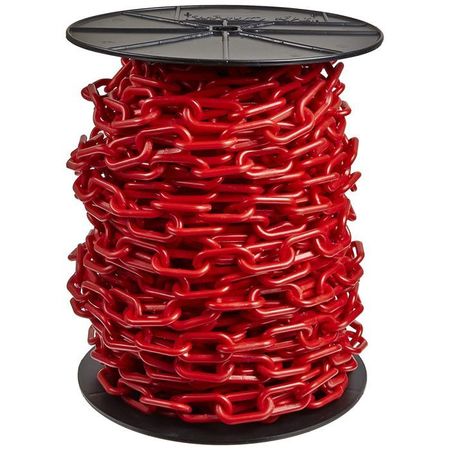 MR. CHAIN Red Plastic Chain 3"(#10, 76 mm)x60 ft. 80105