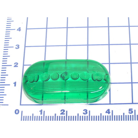 KELLEY Lenses, Green Lens Only 2"X 4" Oval 061-244A