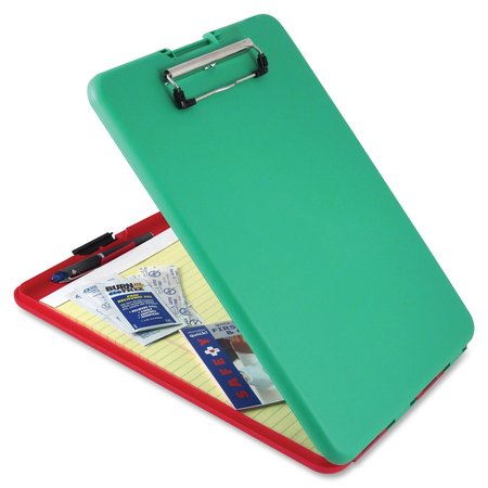 Zoro Select 8-1/2" x 11" Storage Clipboard, Red/Green 00580