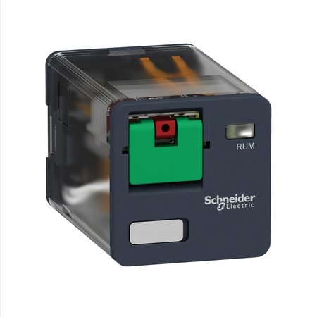 SCHNEIDER ELECTRIC Universal plug-in relay - Zelio RUM - 3, 120V AC Coil Volts, 3 C/O RUMC31F7