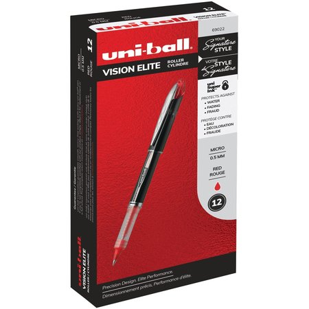 Uni-Ball Pen, Ub, Visionelite, 0.5Mm, Rd UBC69022
