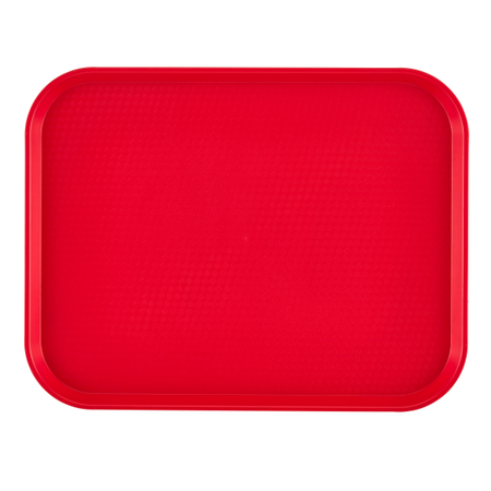 CAMBRO Textured Surface Tray, 16 1/8 in L, Red EA1216FF163