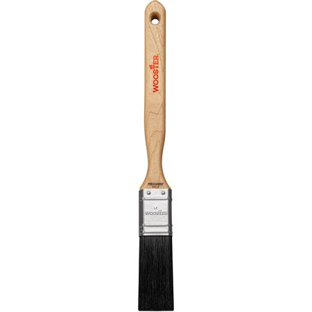 Wooster 1" Flat Sash Paint Brush, Black China Bristle, Sealed Maple Wood Handle Z1202-1