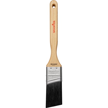 Wooster 1-1/2" Angle Sash Paint Brush, Black China Bristle, Sealed Maple Wood Handle Z1293-1 1/2