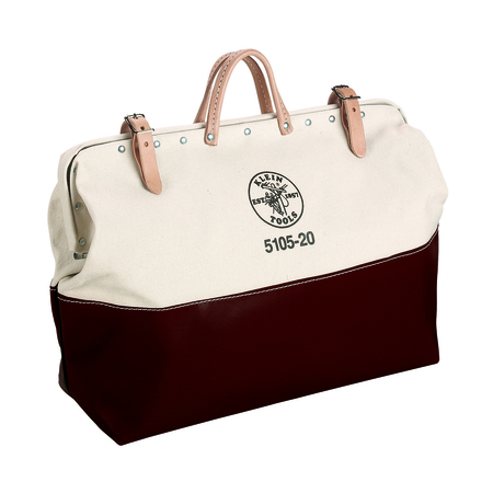 Klein Tools Bag/Tote, Tool Bag, Brown, Canvas, 0 Pockets 5105-20