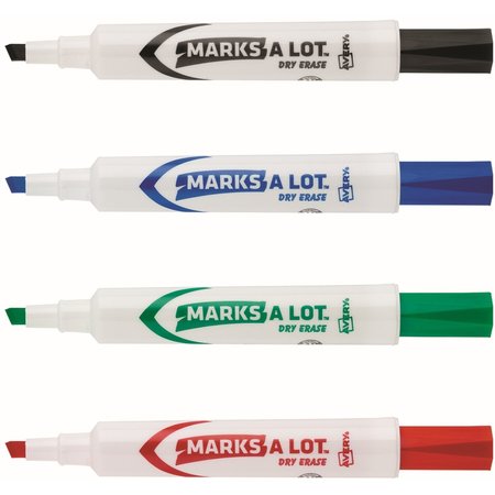 Mark-A-Lot Desk-Style Dry Erase Markers, Chisel Tip, Assorted Colors 7170924409