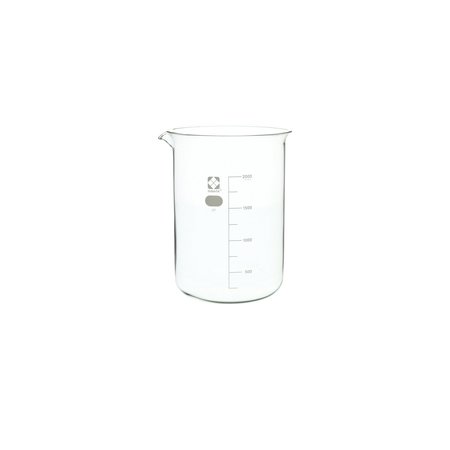 Vee Gee Sibata Glass Beaker, 2000mL 10020-2000