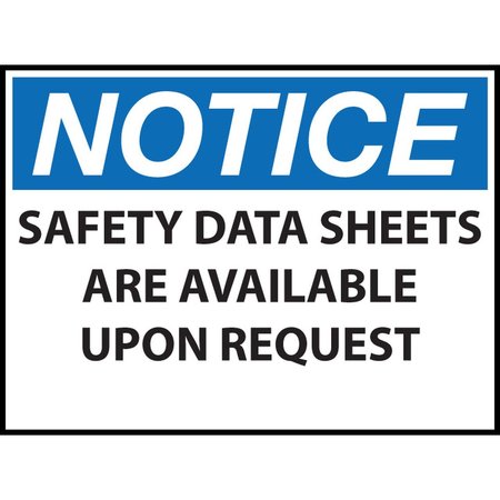 ZING Sign, Notice Safety Data Sheets, 10x14", PL 20060