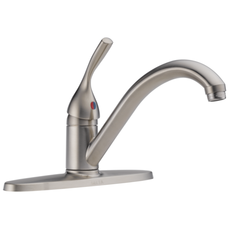 Delta Delta 134/100/300/400 Series Single Handle Kitchen Faucet Stainless 100-SS-DST