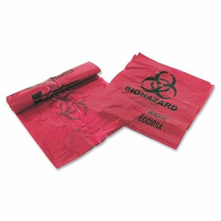 MEDEGEN Waste Disposal Bags, Red, 3 Gal, PK200, 200 PK 03EB086000