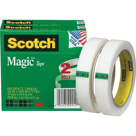 SCOTCH Magic Tape 810-2P34-72, PK12 8102P3472