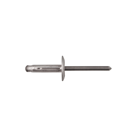 DISCO All Alum Split Type Rivet 3/16" Dia 3/64, Flanged Head, 3/16 in Dia., Aluminum Body 10137PK