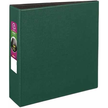 AVERY Binder, Durable, Slant Rings, 3", Green 27653