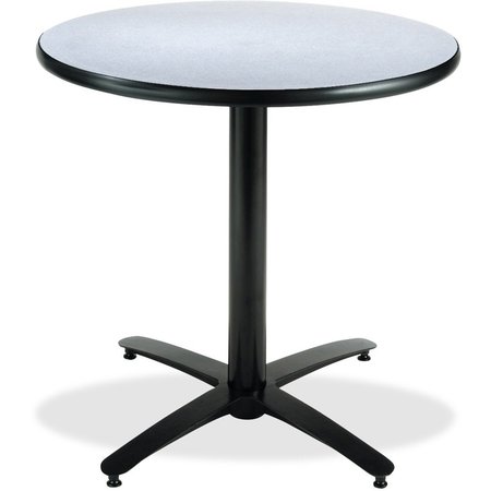 KFI Round KFI 36in Grey Nebula Breakroom Table with Arched X Base, 29 W, 36 L, 29 H, Laminate Top, Grey T36RD-B2125-GYN