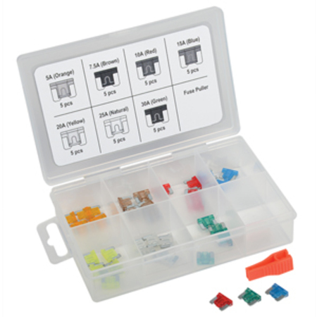 Titan Automotive Fuse Kit, 36 Fuses Included 5 A to 30 A, Not Rated TIT45237