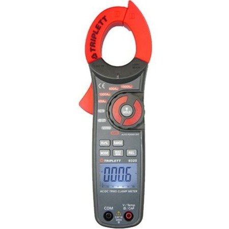 True RMS AC/DC clamp meter w/backlit -  TRIPLETT, 9325