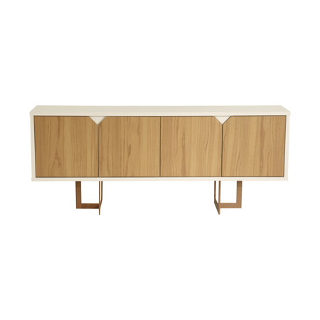Manhattan Comfort Modern Sideboard, 6 Shelves/Steel Base, Ci 1021700