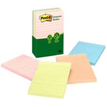 Post-It Post-itNotes 660-RP, 4"x6" Canary, PK6 660-RP