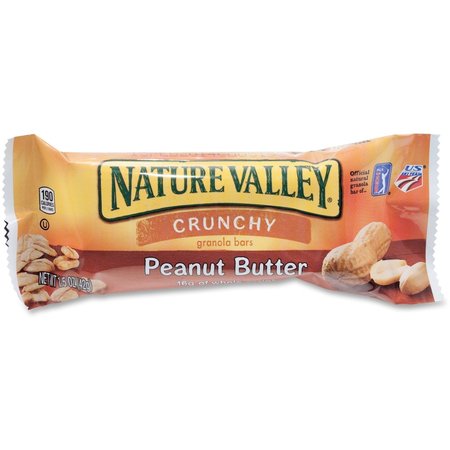 NATURE VALLEY Peanut Butter Granol Bars, 18 PK SN3355