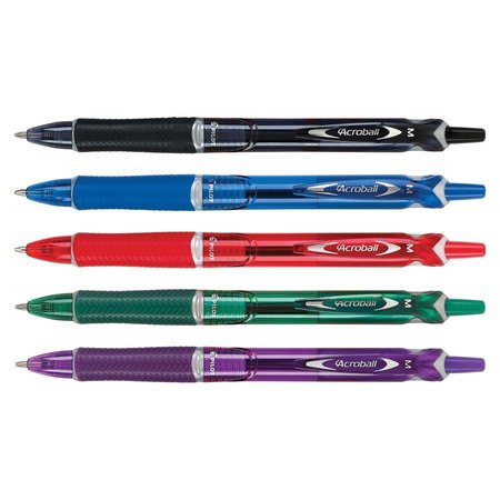 Pilot Acroball Gel Ink Pen, Navy Ink, 0.7mm, PK5 72838