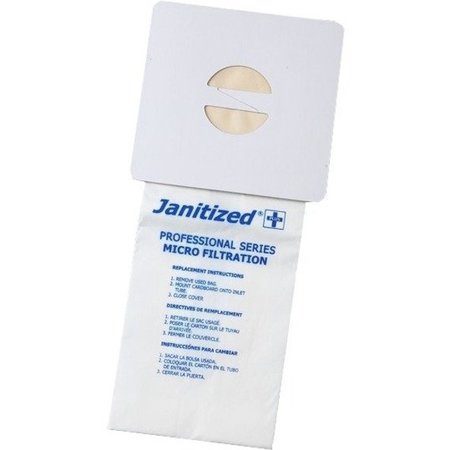 JANITIZED Filter Bag, Tennant 3000/3050,611780, PK10, 2-ply, Micro Filter, 10 PK JAN-CXBP-2(10)
