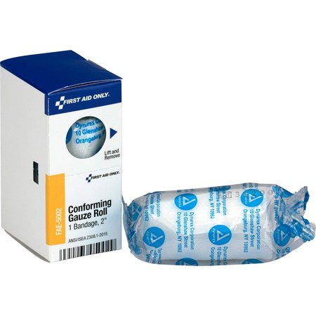 FIRST AID ONLY Conforming Gauze Roll, 2"X12Ft, White FAE5002