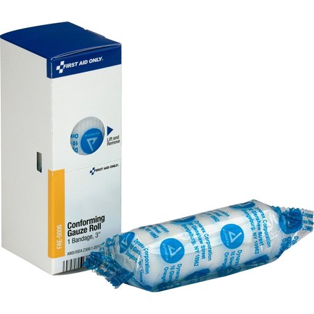 FIRST AID ONLY Gauze Roll Bandage, 3"X12Ft, White FAE5006