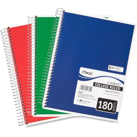 MEAD Spiral Notebook, Wire Bound, College Rule 05682