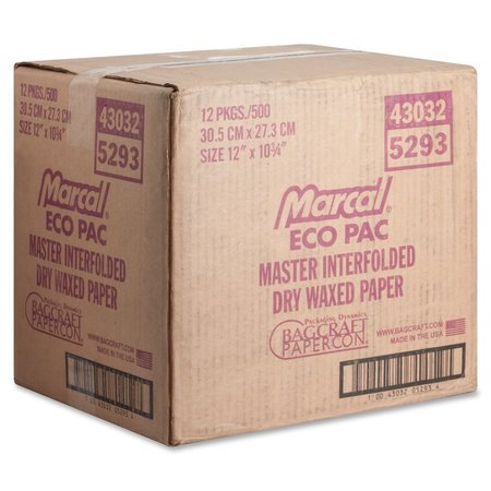 Marcal Eco-Pac Interfolded Dry Wax Paper, PK6000 MCD 5293