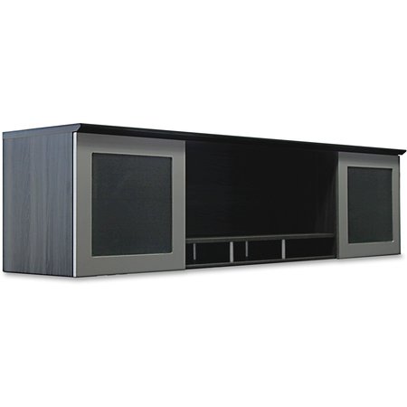 MAYLINE Desktop Hutch Cabinet, Medina, 63", Gry Stl MNH63LGS
