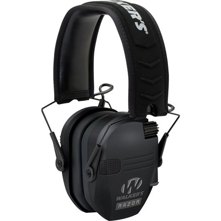 WALKERS Over-the-Head Electronic Ear Muffs, 23 dB, Razor Slim, Black GWP-RSEM