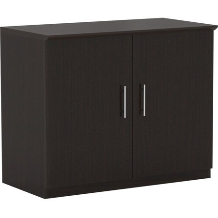 MAYLINE Storage Cabinet, w/2 Wood Doors, Mocha MSCLDC