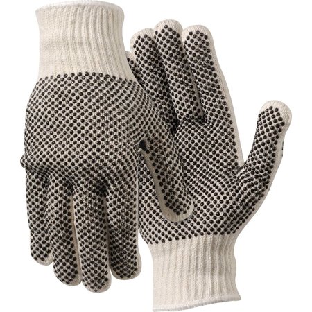 MCR SAFETY Gloves, Cotton/Polyester, L, PK12 9660LM