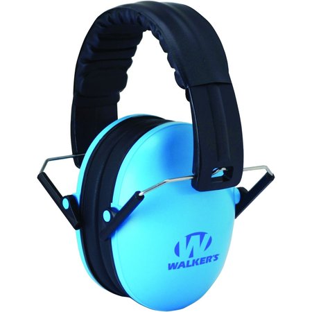 WALKERS Over-the-Head Youth Ear Muffs, 23 dB, Childrens, Blue GWP-FKDM-BL