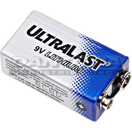 ULTRALAST Battery 9 Volt Lithium Ultralast Lithium 9 Volt ULLTH9V