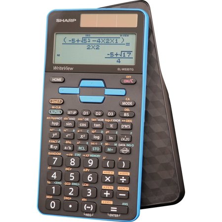 SHARP Calculator, Scientific, Write View Display ELW535TGBBL