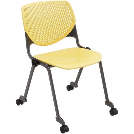 KFI Poly Stack Chair, Yellow CS2300-P12
