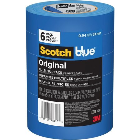 Scotch Painters Tape 2090-24EVP, .94"x60yd, PK4 2090-24EVP